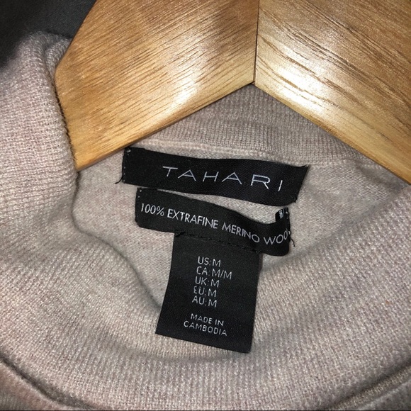 Tahari Extra Fine Merino Wool Turtleneck Sweater - Picture 7 of 10